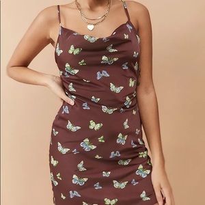Urban Outfitters Mallory Butterfly Slip Dress